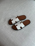HERMES SLIPPERS WHITE